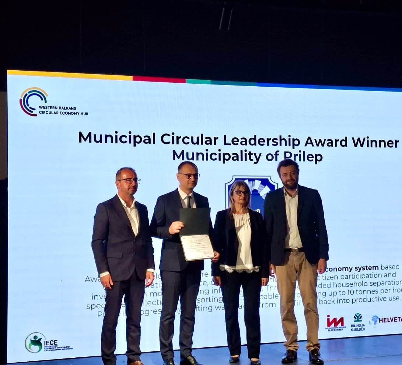 Општина Прилеп добитник на „Municipal Circular Leadership Award 2026“ за Западен Балкан